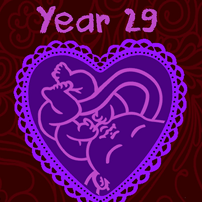 anniversary art heart